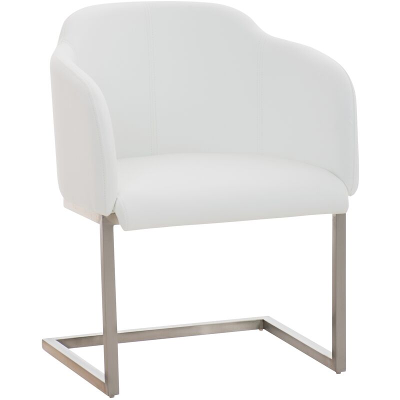 foto del prodotto sedia magnus in similpelle bianco
