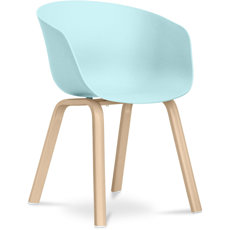 foto del prodotto sedia maylis design scandinavo opaco pastel blue
