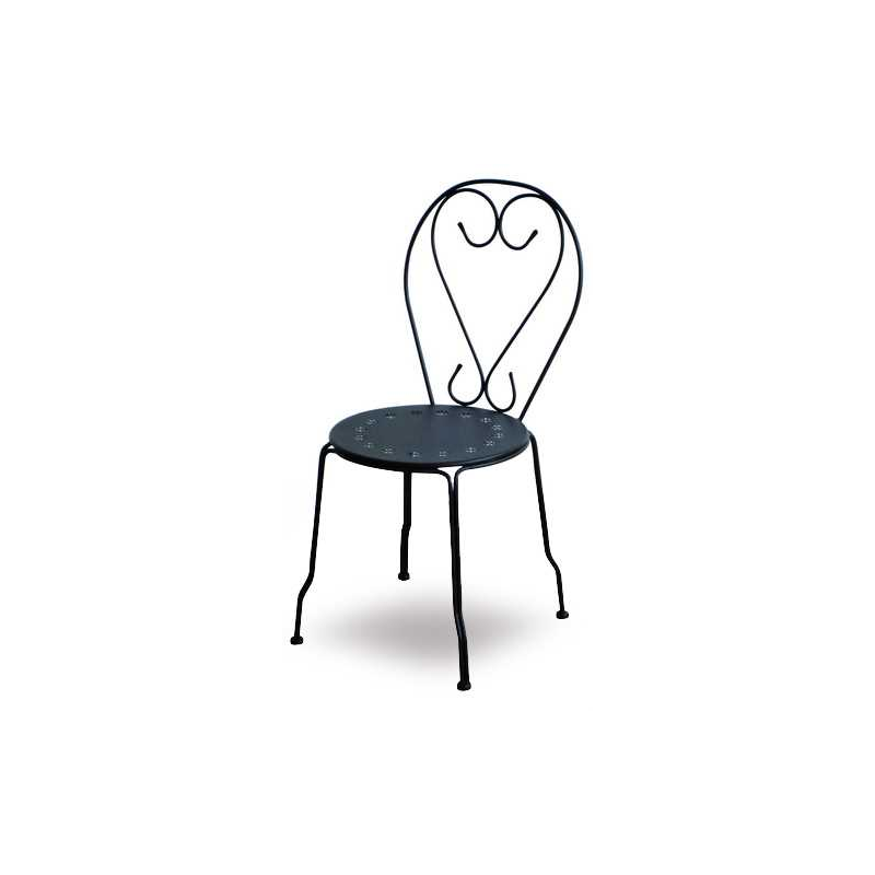 foto del prodotto sedia metallo new old antracite chiaro cm 41x48h90