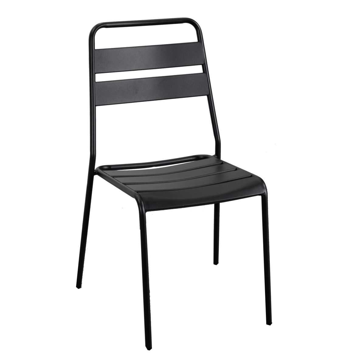 foto del prodotto sedia metallo rovigo antracite cm50x54h42 87