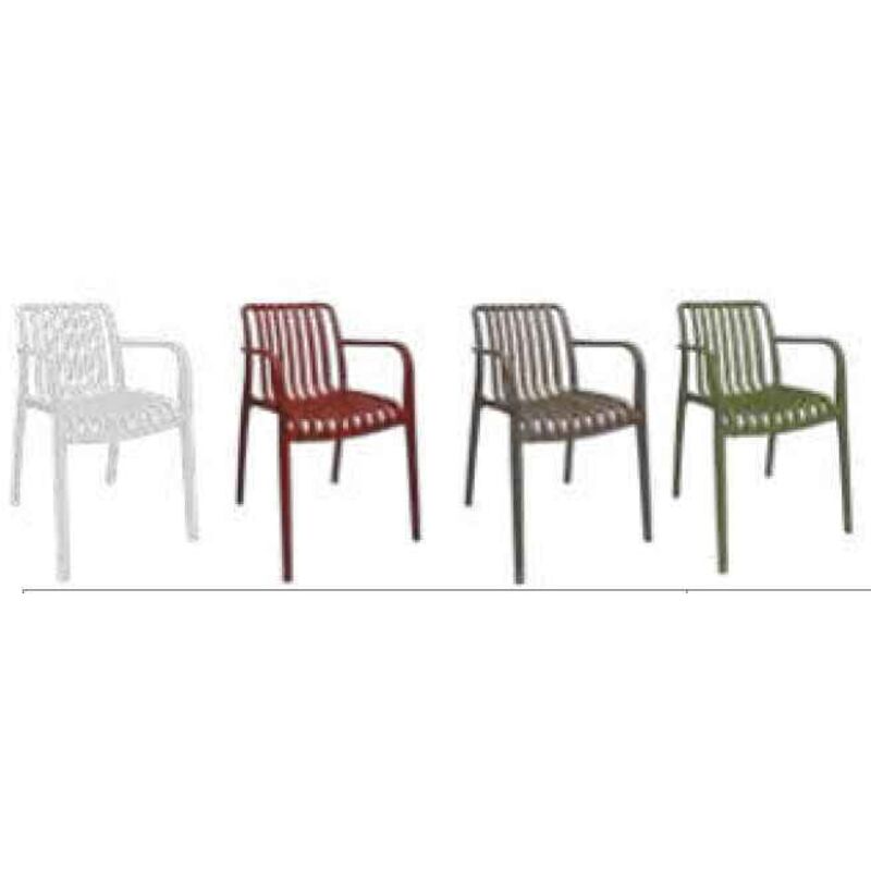 foto del prodotto sedia nives plp nero 58x42 h. 81cm biacchi e