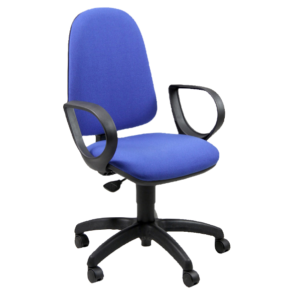 foto del prodotto sedia oper jupiter blu bracc. fissi