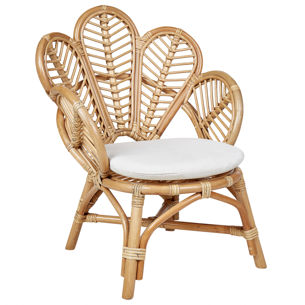 foto del prodotto sedia pavone sedia in cotone rattan per sedile giardino esterno interno boho per bambini