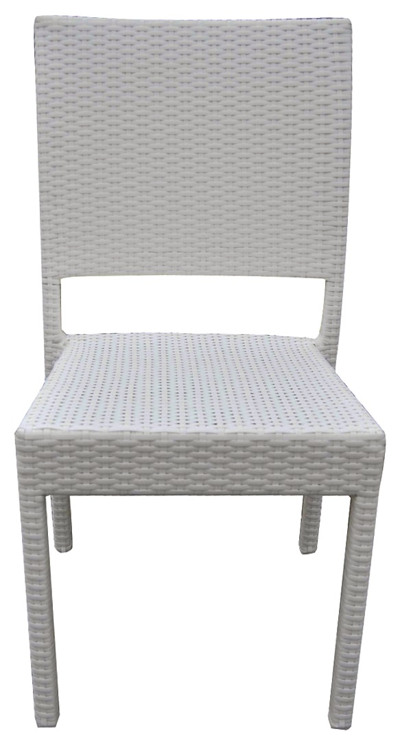 foto del prodotto sedia pe king bianca s braccioli cm.47x57x91