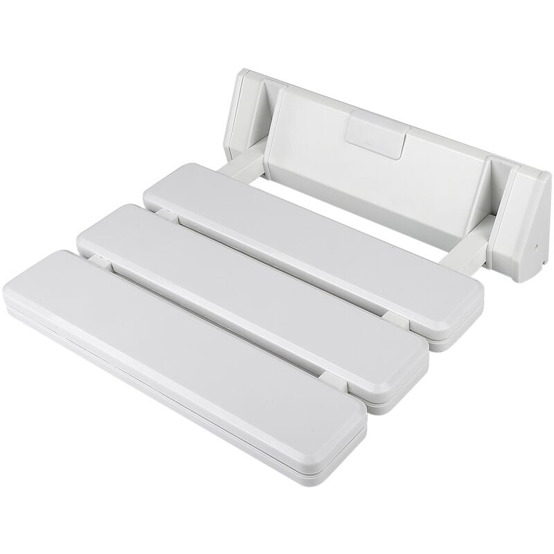 foto del prodotto sedia per doccia anziani,sedile da muro haloyo pieghevole doccia pieghevole,comfort da bagno a fissaggio a parete mobility aid,33 x 32 x 5cm,bianco