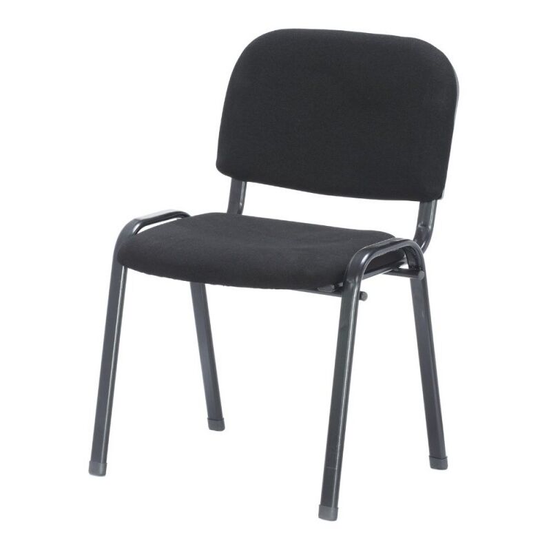 foto del prodotto sedia per ufficio sale d attesa e conferenza colore nera hi01new