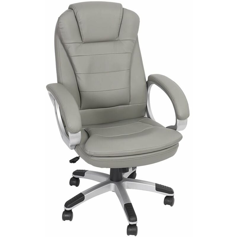 foto del prodotto sedia per ufficio sedia per ufficio 120 kg girevole sedia da scrivania sedia per computer ufficio grigio