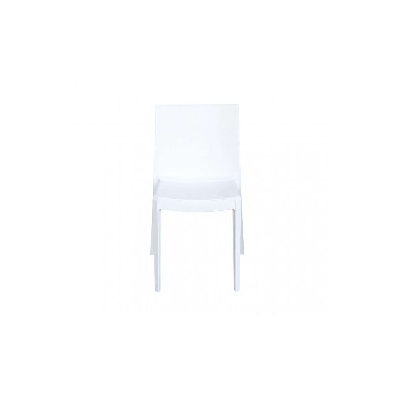 foto del prodotto sedia perla in colore bianco 55 x 47 x h82 cm