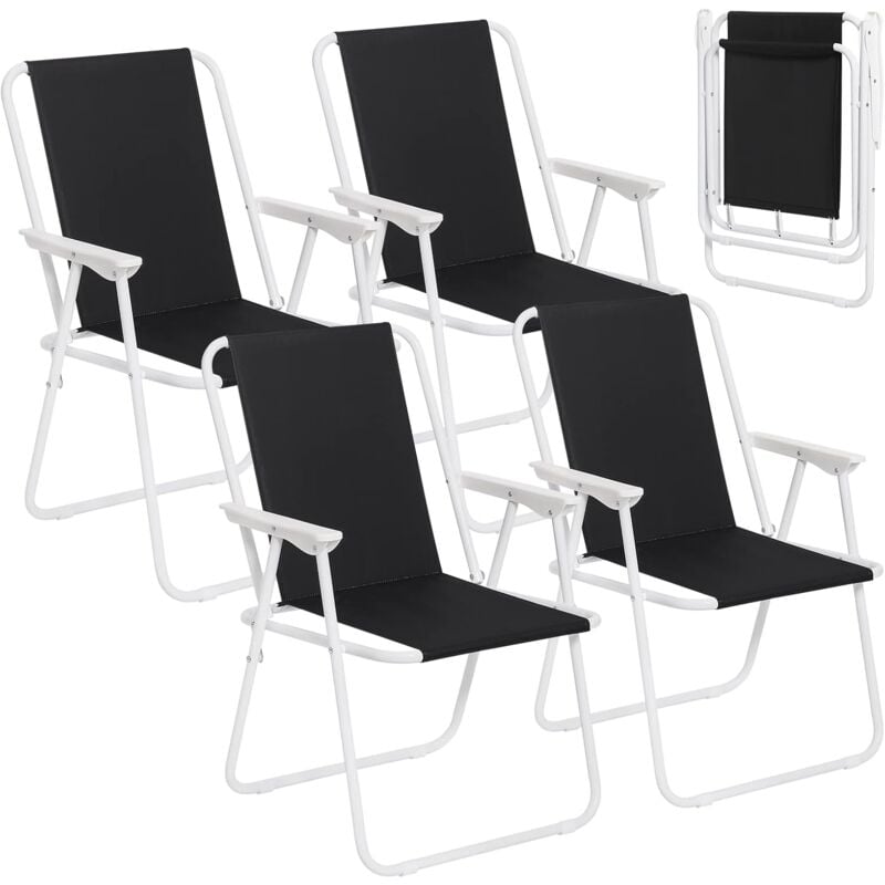 foto del prodotto sedia pieghevole da giardino. set di 4. sedie da campeggio sedia da spiaggia sedia mare portatile. sedie pieghevoli da esterno leggera salvaspazio.