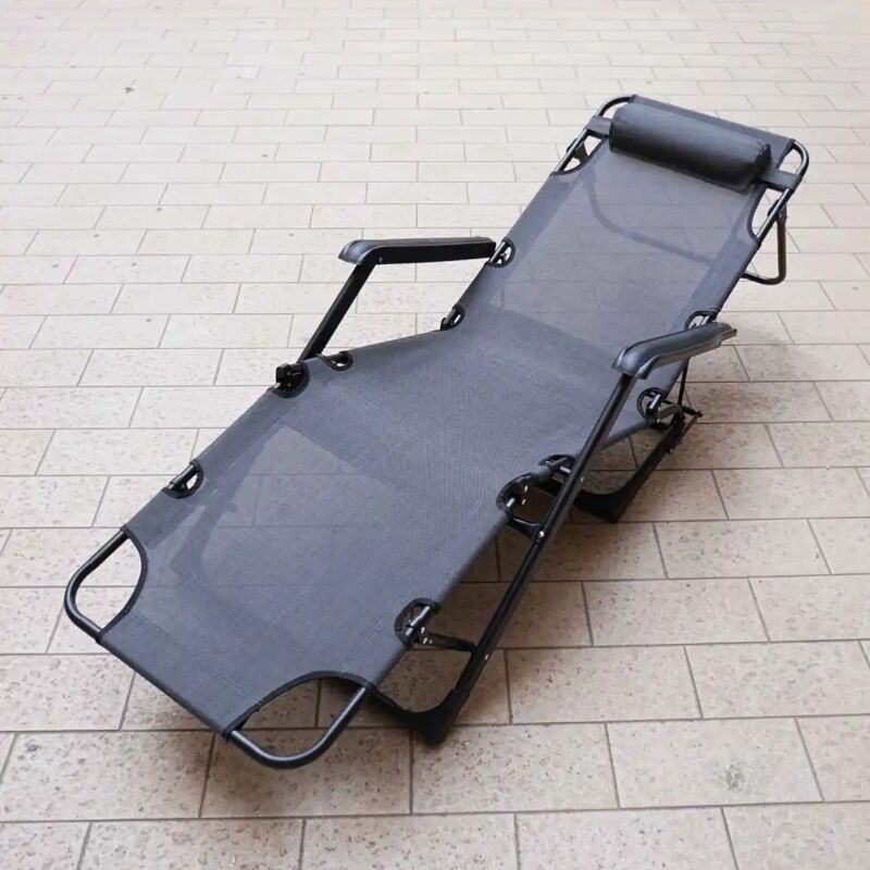 foto del prodotto sedia pieghevole gravita zero grigio per giardino enrico coveri tubolare 20x40