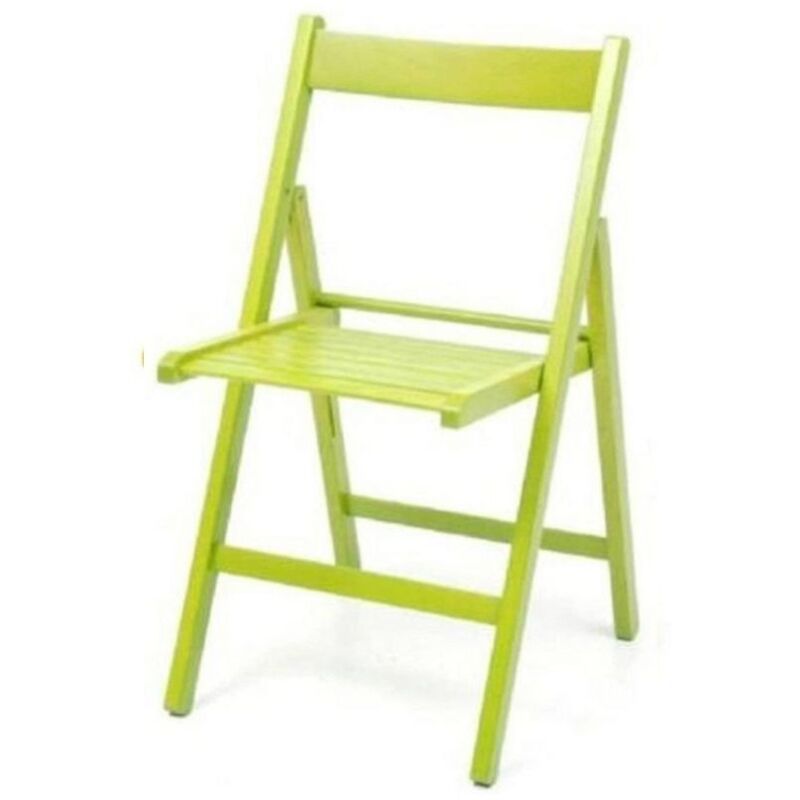 foto del prodotto sedia pieghevole in legno penelope colore verde
