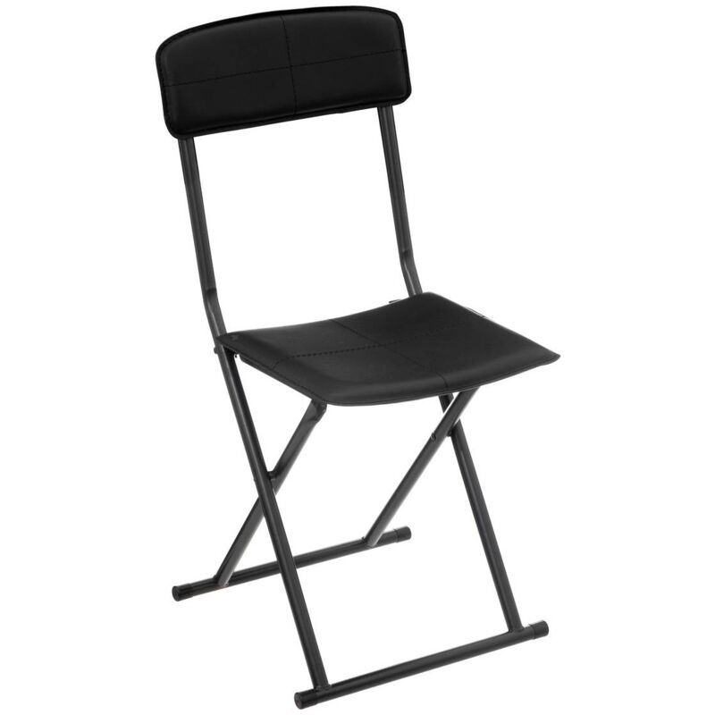 immagine 0 del prodotto sedia pieghevole in similpelle nera atmosphera cr ateur d int rieur
