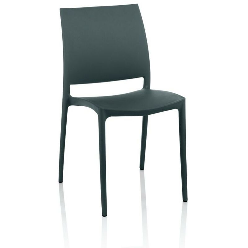 foto del prodotto sedia polipropilene curtis colore grigio metal