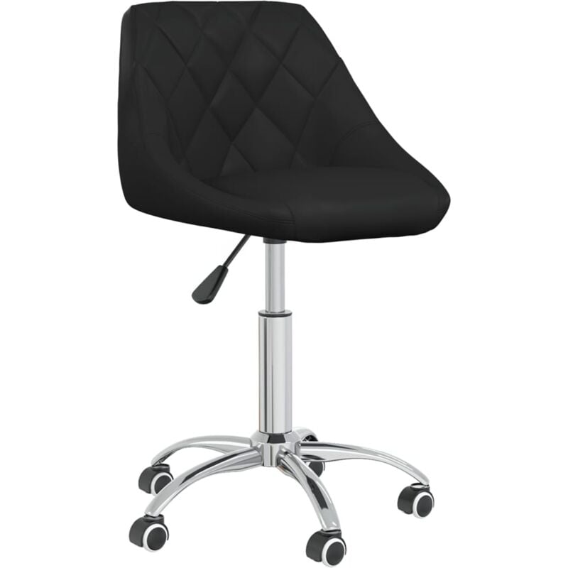 foto del prodotto sedia poltrona computer sedile da ufficio girevole studio ecopelle nera