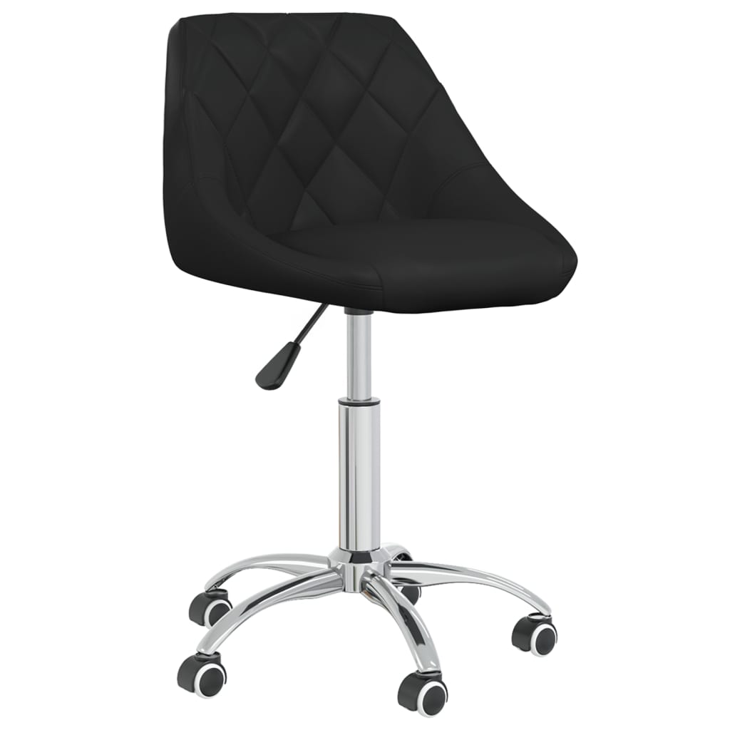 foto del prodotto sedia poltrona computer sedile da ufficio girevole studio in similpelle nera 02 0024052