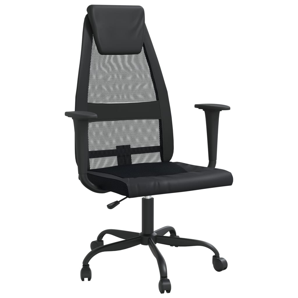 foto del prodotto sedia poltrona computer ufficio seduta studio regolabile in altezza nero 02 0024073