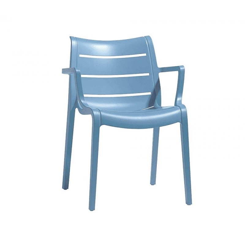 foto del prodotto sedia poltrona in tecnopolimero sunset scab azzurro.