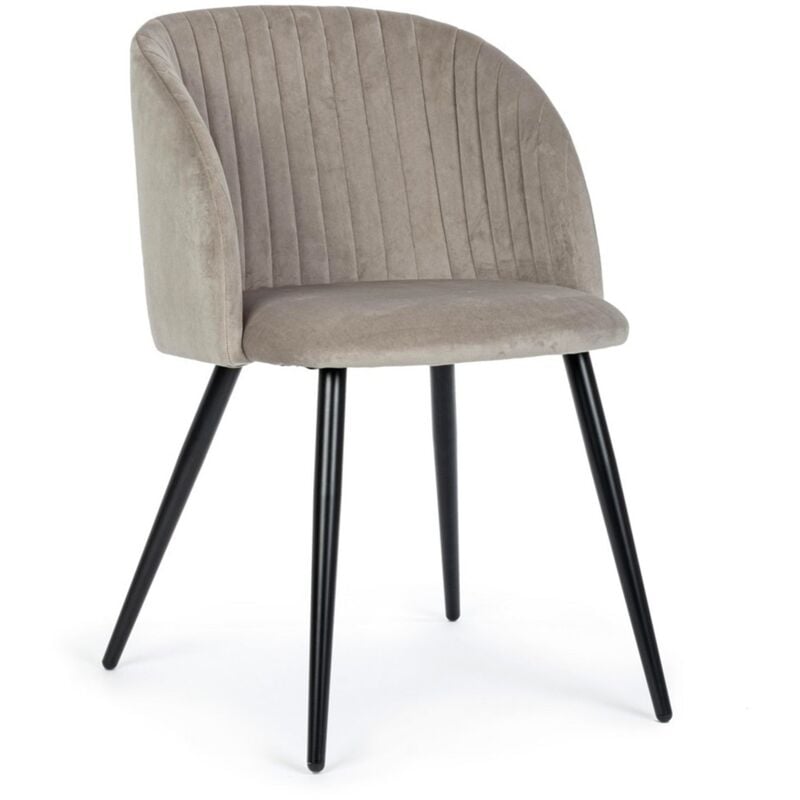 foto del prodotto sedia queen con gambe in acciaio verniciato a polvere, per arredo interno 53 x 57 x h 81,5 cm blush confezione da 1 pezzo
