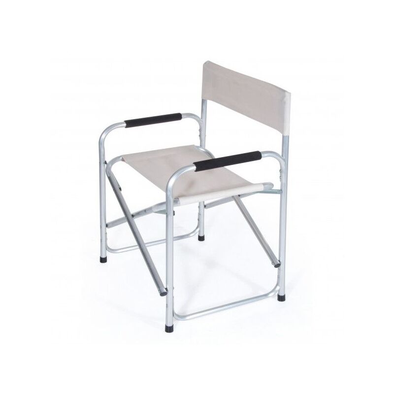foto del prodotto sedia regista alluminio tortora 47x57x78h cm verdelook