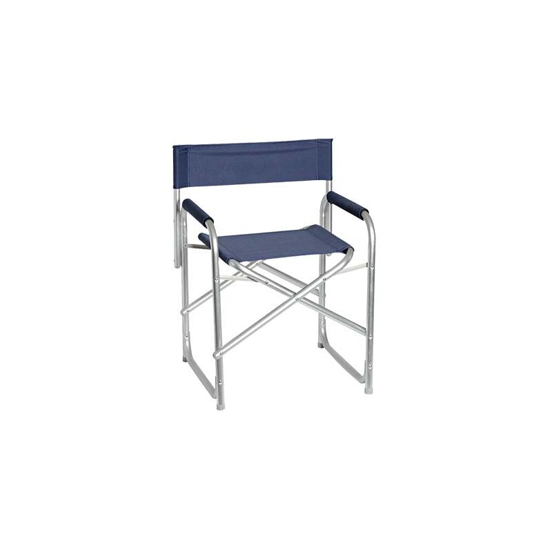 foto del prodotto sedia regista domus alluminio poly blu cm 56x46 h.cm 80