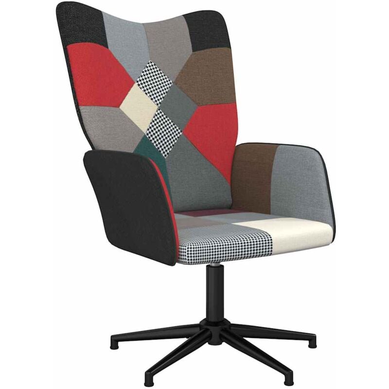 foto del prodotto sedia relax in tessuto patchwork vidaxl