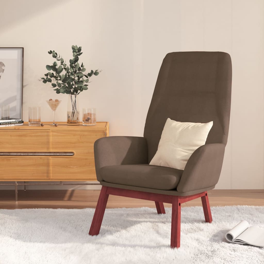 foto del prodotto sedia relax tortora in tessuto cod mxl 14495