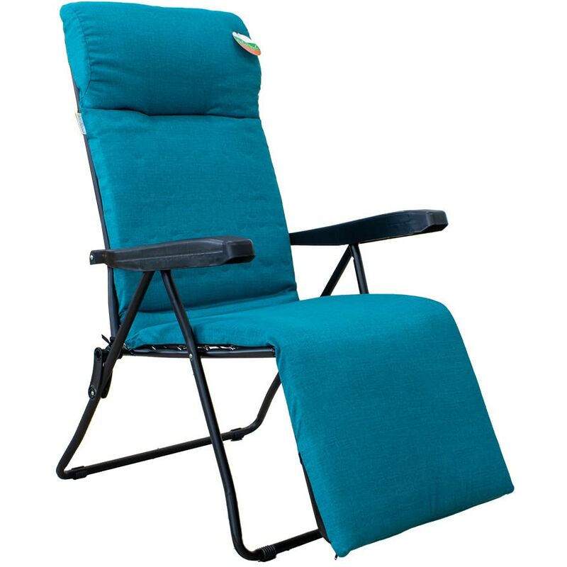 foto del prodotto sedia sdraio relax reclinabile magic automatica petrolio auomatica, cm 84 x 60 x h 105 gardenia