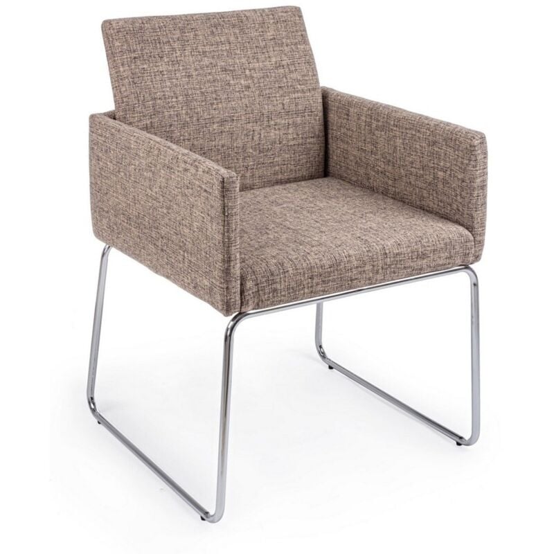 foto del prodotto sedia sixty text con struttura in acciaio e compensato, per arredo interno con braccioli, 60 x 54 x h 80,5 cm bianco confezione da 1 pezzo