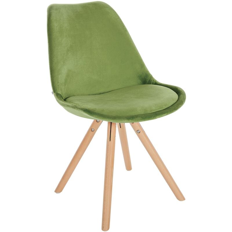 foto del prodotto sedia sofia velvet verde chiaro natura rotondo 