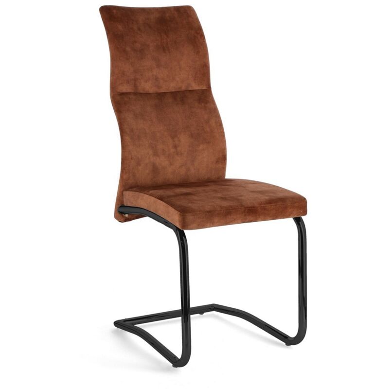 foto del prodotto sedia thelma con struttura in acciaio, per arredo interno 43,5 x 62 x h 102 cm verde confezione da 1 pezzo