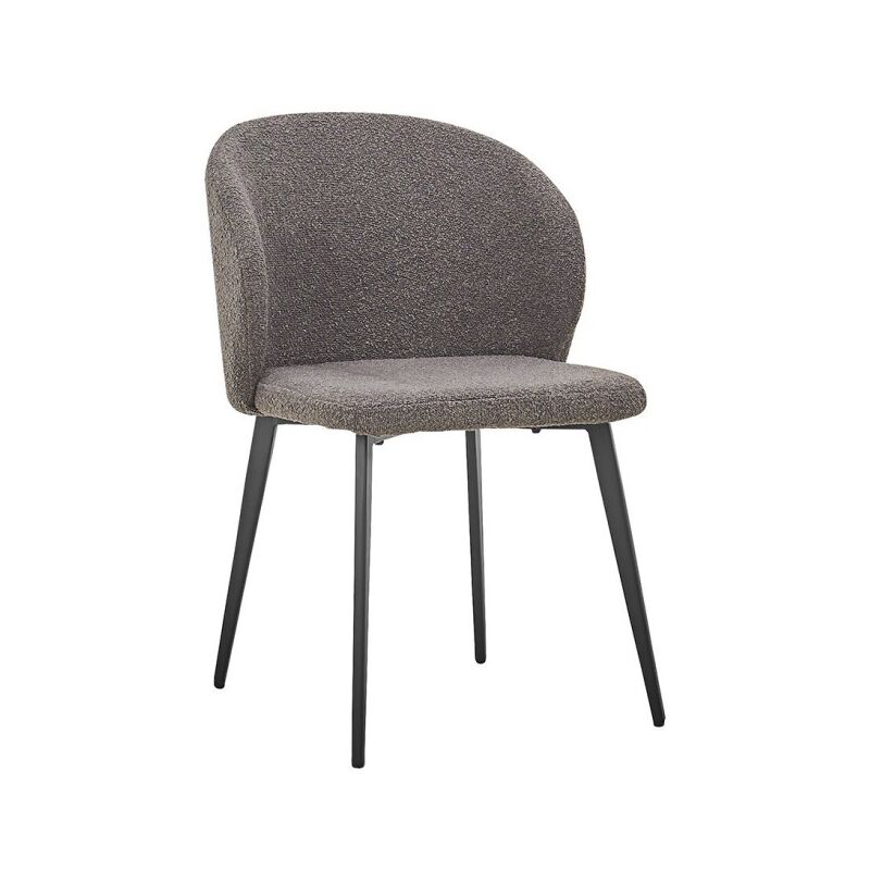 foto del prodotto sedia tolo tessuto boucl grigio, dimensioni h80 x l51 x p55, ideale per la tua cucina o sala da pranzo.