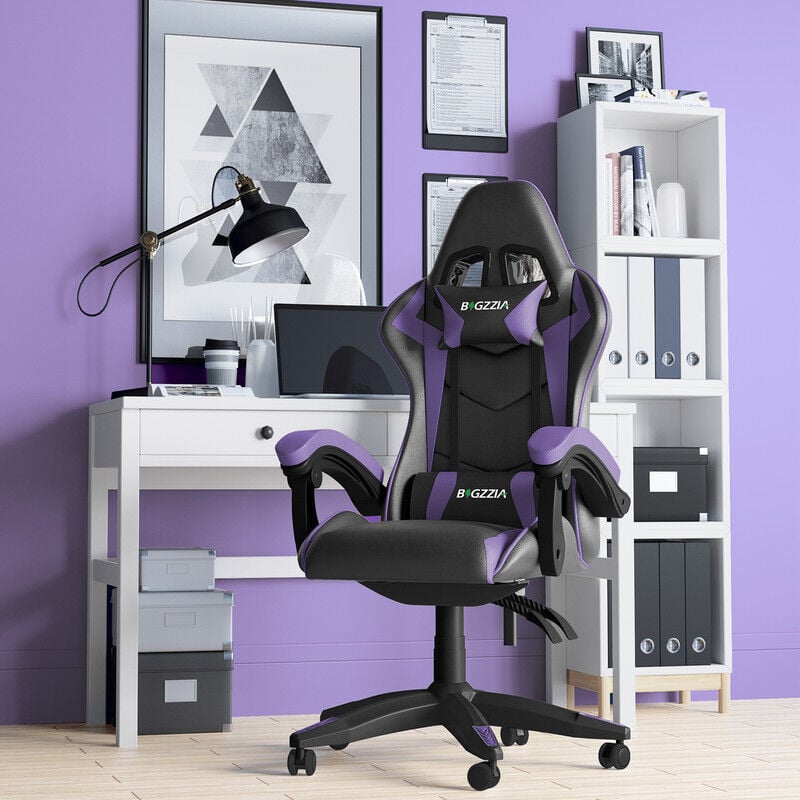 foto del prodotto sedia ufficio bracciolo regolabile, poltrona ergonomica con supporto lombare, schienale reclinabile e altezza regolabile, rotelle girevoli a 360 