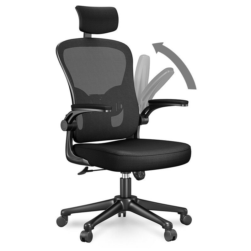 foto del prodotto sedia ufficio girevole bigzzia sedia ufficio ergonomica regolabile sedie da scrivania con regolabili supporto lombare poggiatesta braccioli