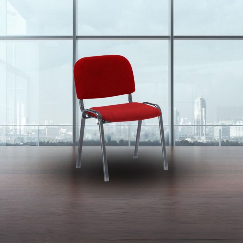 foto del prodotto sedia ufficio impilabile hi01r colore rosso
