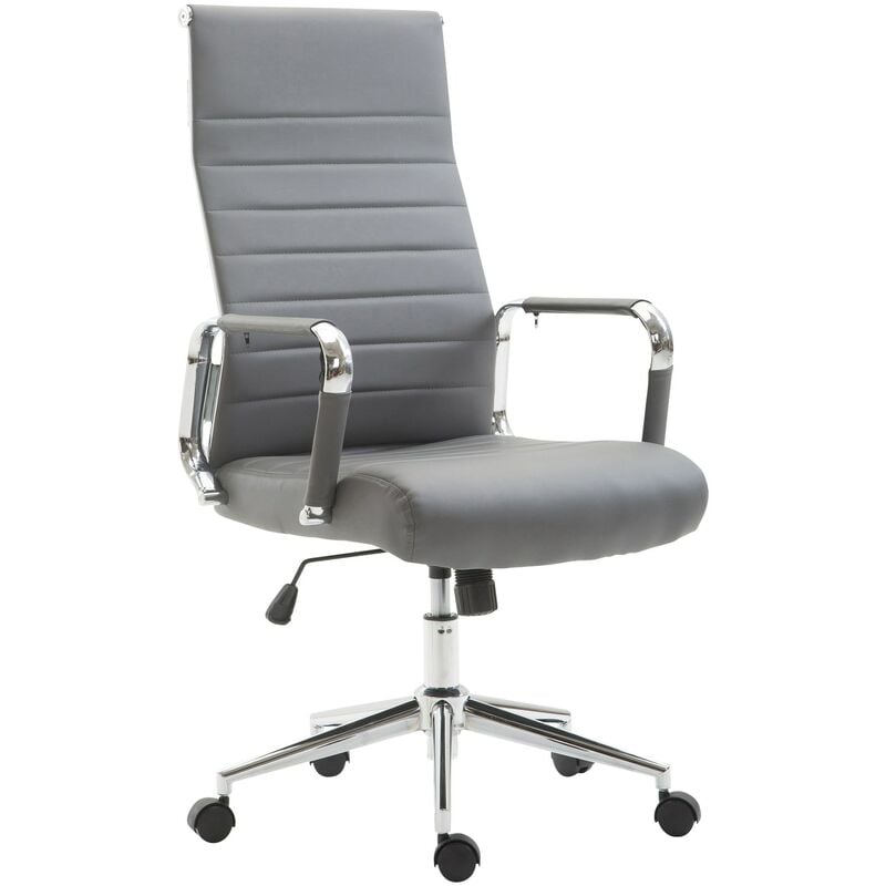 foto del prodotto sedia ufficio kolumbus in similpelle grigio