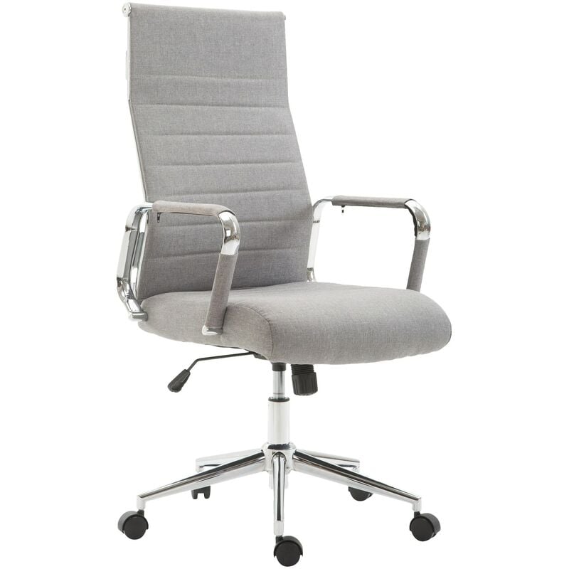 foto del prodotto sedia ufficio kolumbus in tessuto grigio