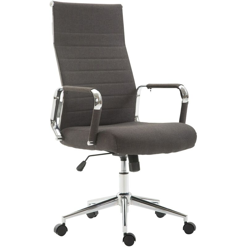 foto del prodotto sedia ufficio kolumbus in tessuto grigio scuro