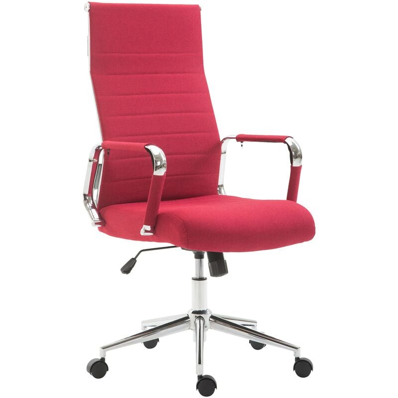 foto del prodotto sedia ufficio kolumbus in tessuto rosso