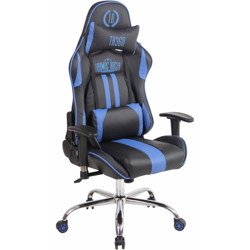 foto del prodotto sedia ufficio massaggiante limit xm in similpelle nero blu