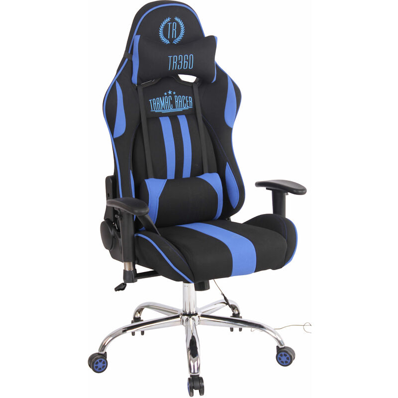 foto del prodotto sedia ufficio massaggiante limit xm in tessuto nero blu