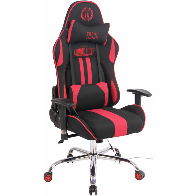 foto del prodotto sedia ufficio massaggiante limit xm in tessuto nero rosso