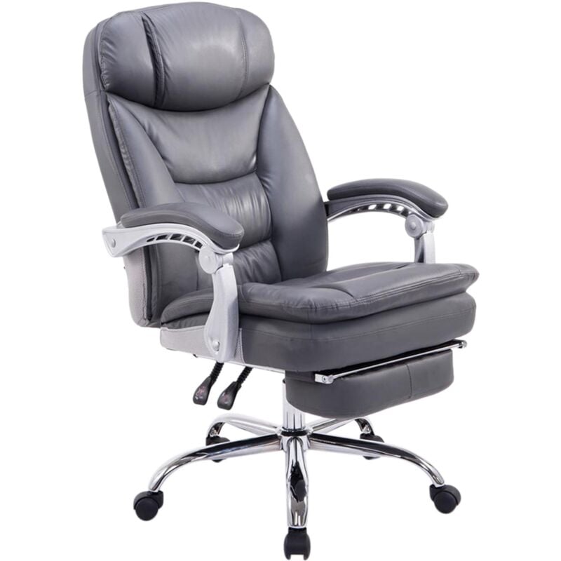 foto del prodotto sedia ufficio xl troy in similpelle grigio