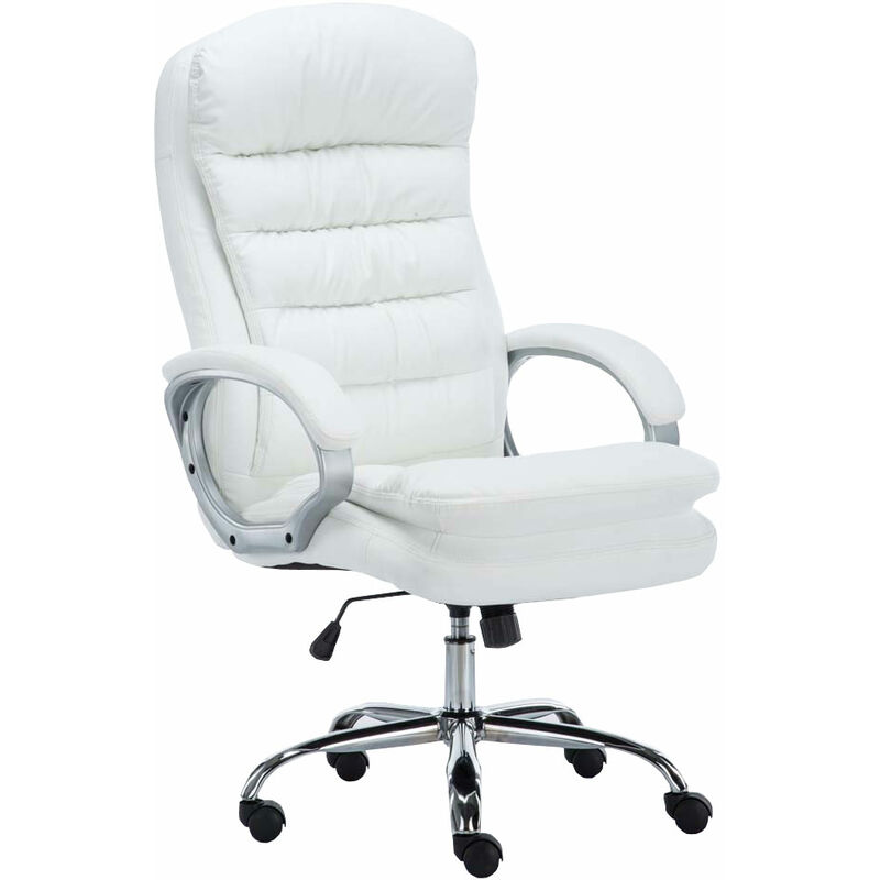 foto del prodotto sedia ufficio xxl vancouver in similpelle bianco