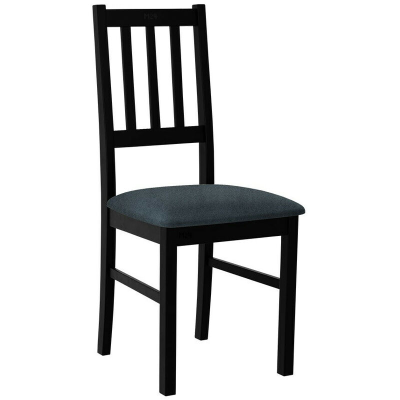 foto del prodotto sedia victorville 146, nero, 94x43x40cm, arazzo, di legno, legno, mobile gi assemblato