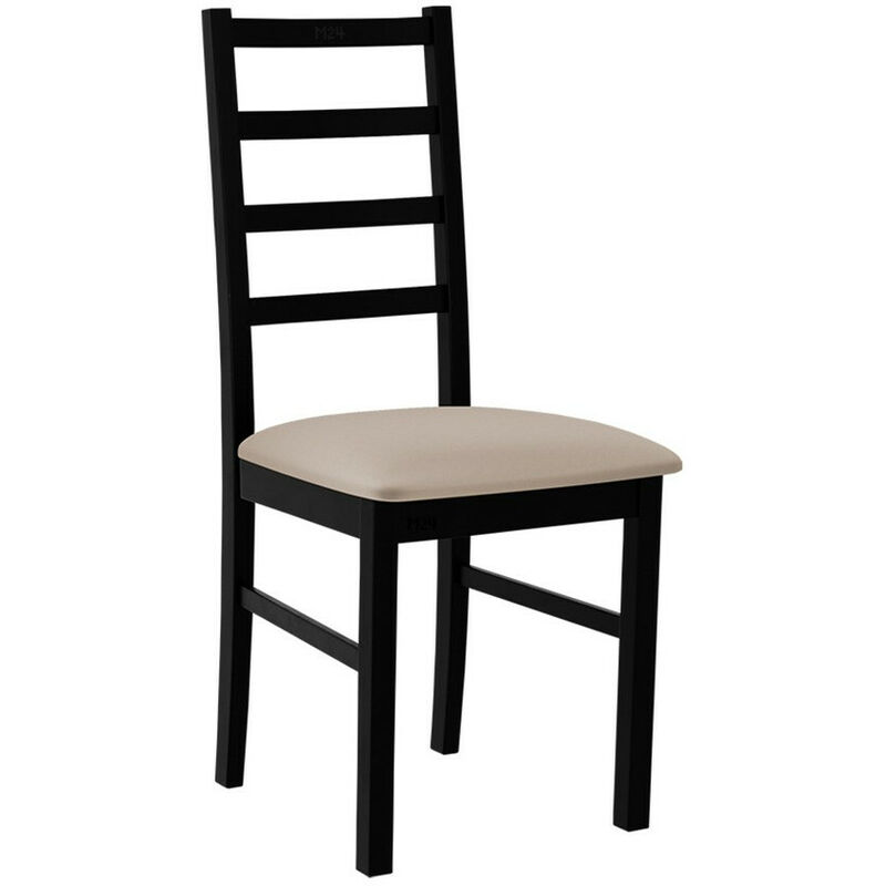 foto del prodotto sedia victorville 171, nero, 94x43x49cm, arazzo, di legno, legno, mobile gi assemblato