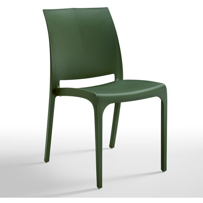 foto del prodotto sedia volga pine green 54x46xh80cm impilabile.