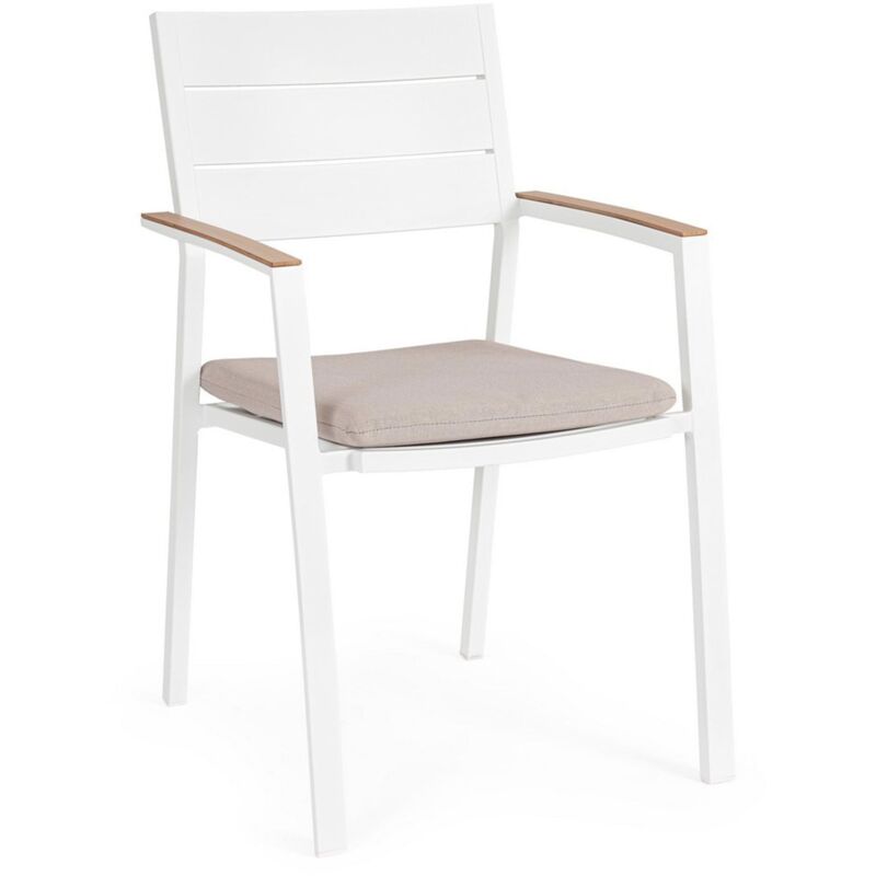 foto del prodotto sedia zelmar struttura in alluminio con cuscino per interni ed esterni -antracite confezione da 1 pezzo