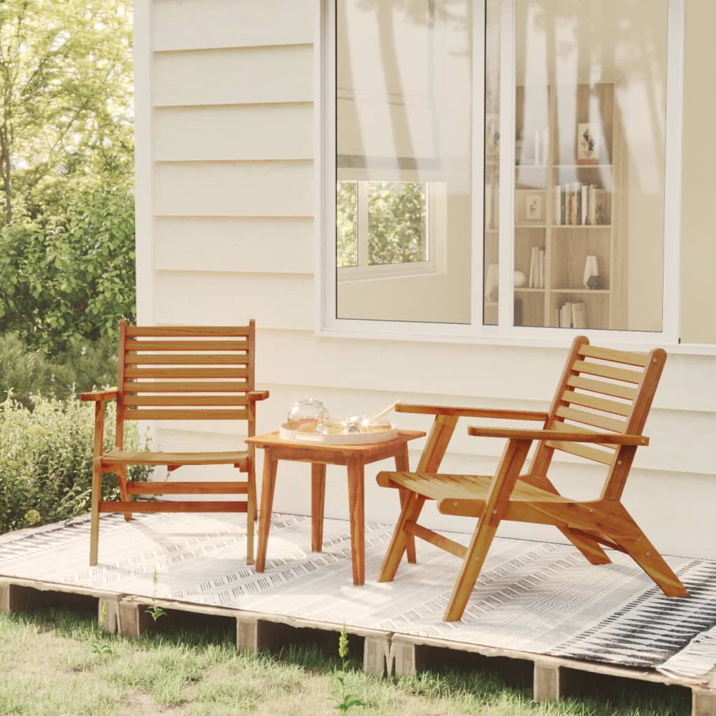 foto del prodotto sedie da giardino 2 pz in legno massello d 39 acacia cod mxl 36278