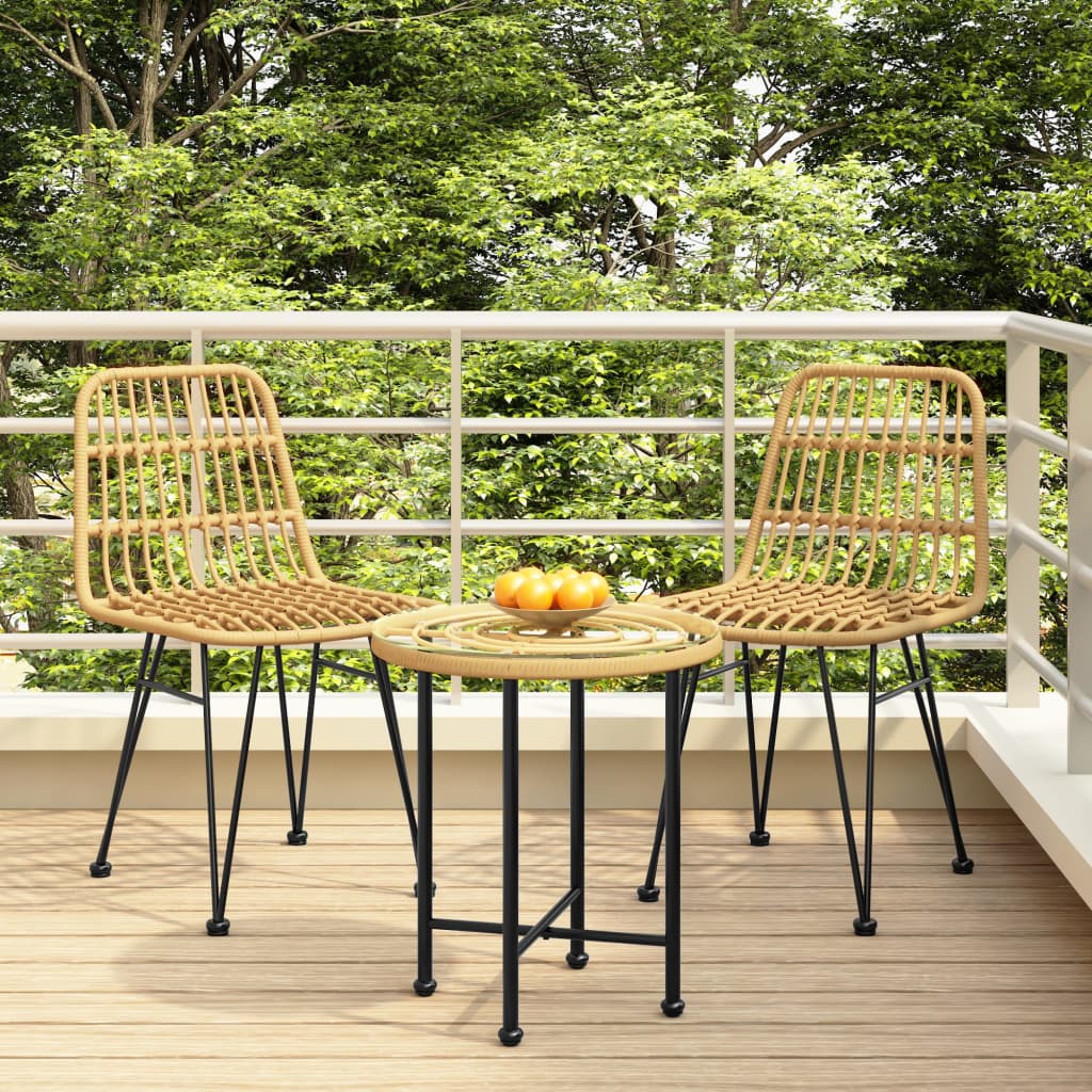 foto del prodotto sedie da giardino 2pz 48x62x84 cm rattan pe cod mxl 18244