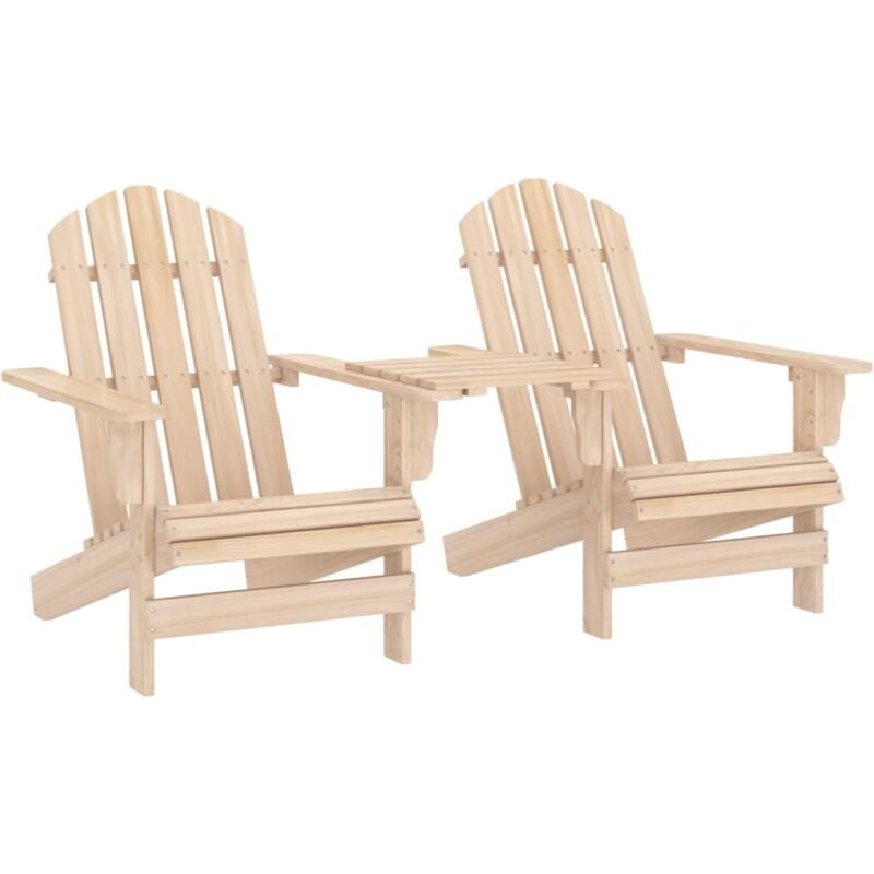 foto del prodotto sedie da giardino adirondack con tavolino in legno abete vidaxl